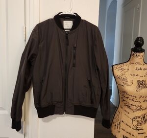Urban Outfitters Charcoal Bomber Jacket